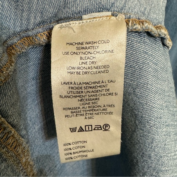 Anthropologie Pilcro Denim Sleeveless Halter Swing Midi Dress Plus Size 1X - Picture 9 of 11